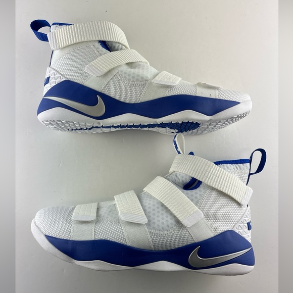 Nike Other - NIKE LEBRON SOLDIER XI 11 "DUKE" Basketball TB Men's Sz 10 WHITE BLUE 94…